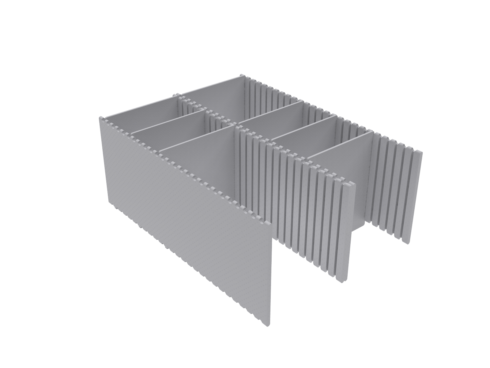 Universal separator with insertable partitions