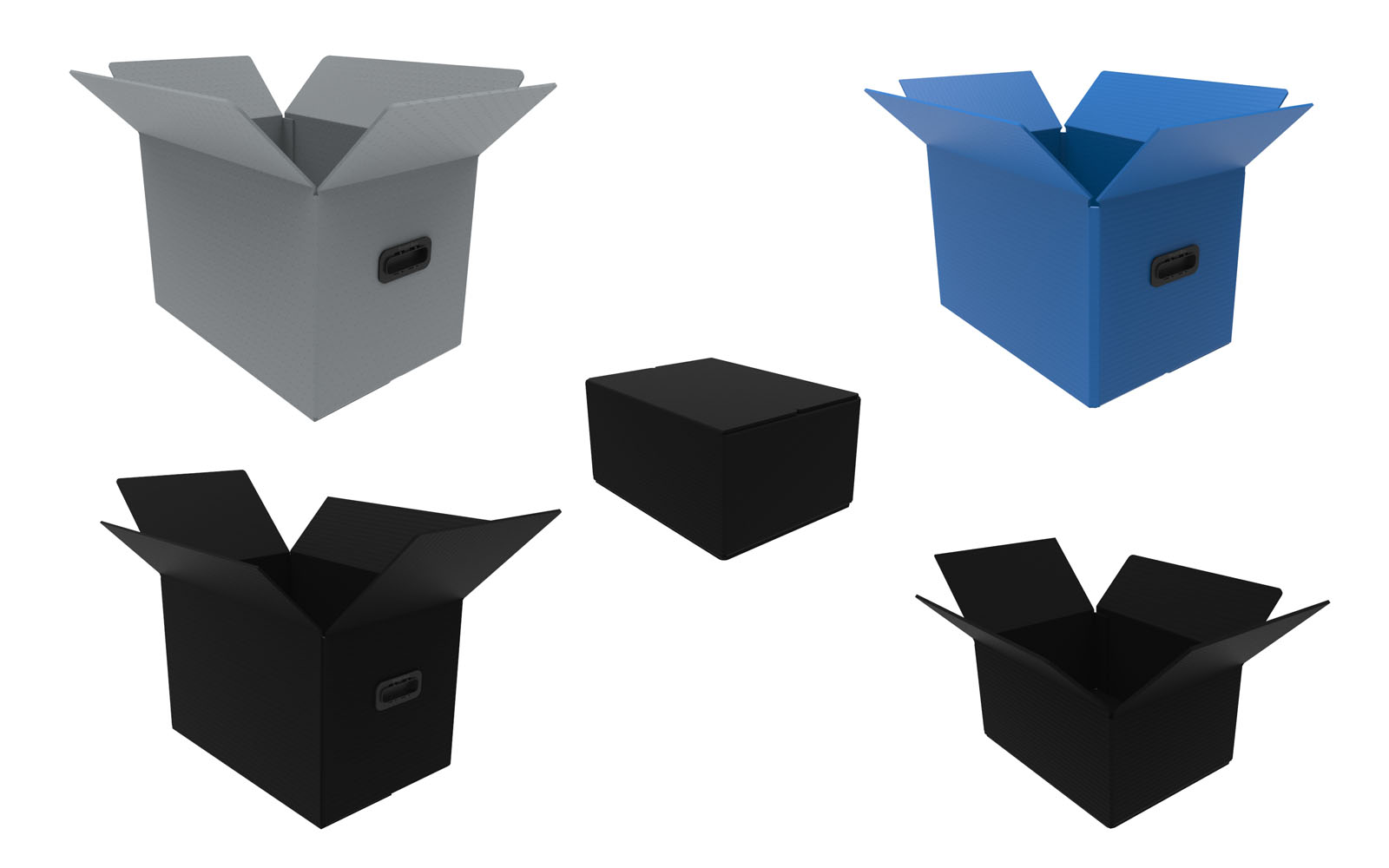 Flap boxes with bevel