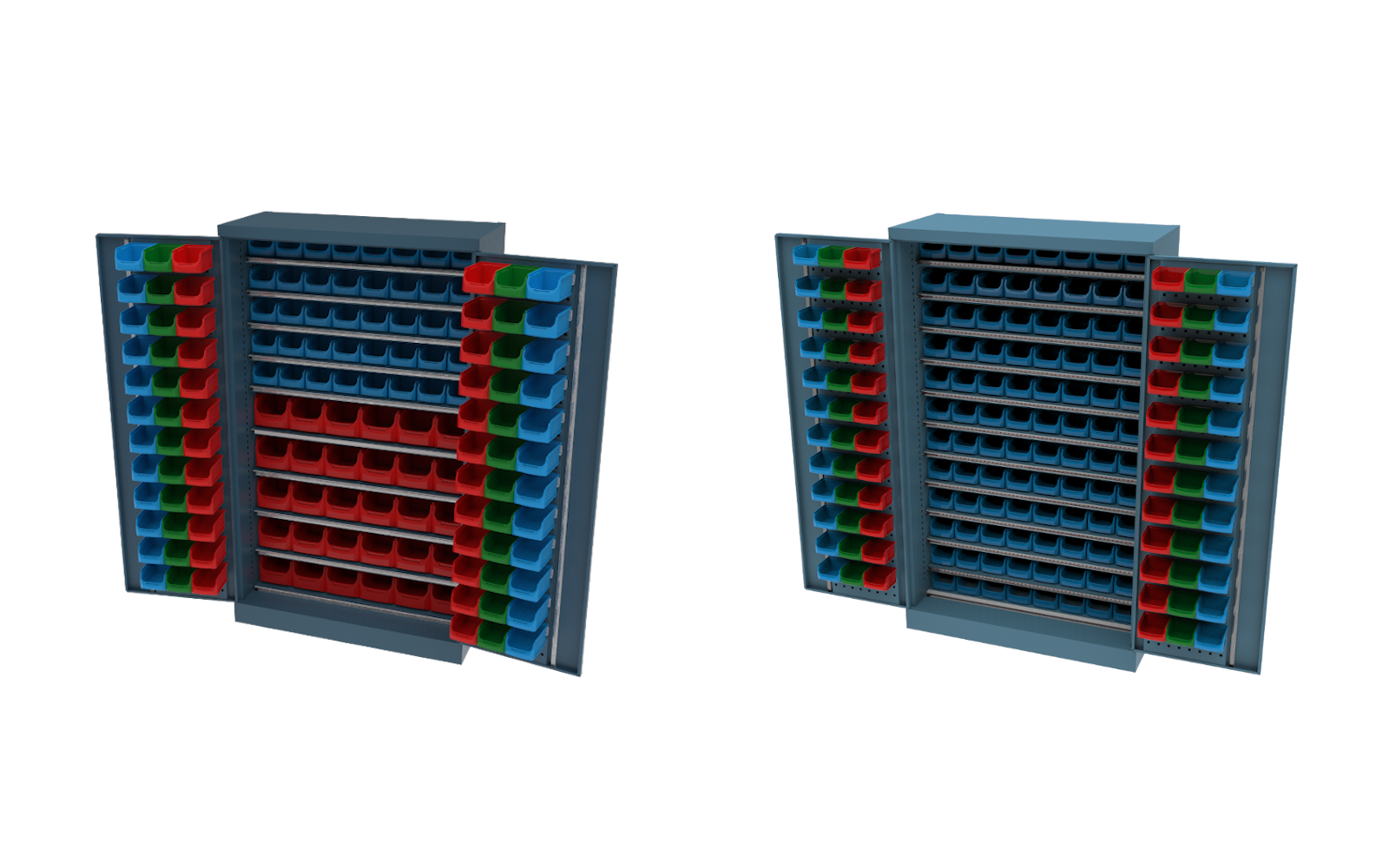 SLM workshop cabinets with coordinates navigation