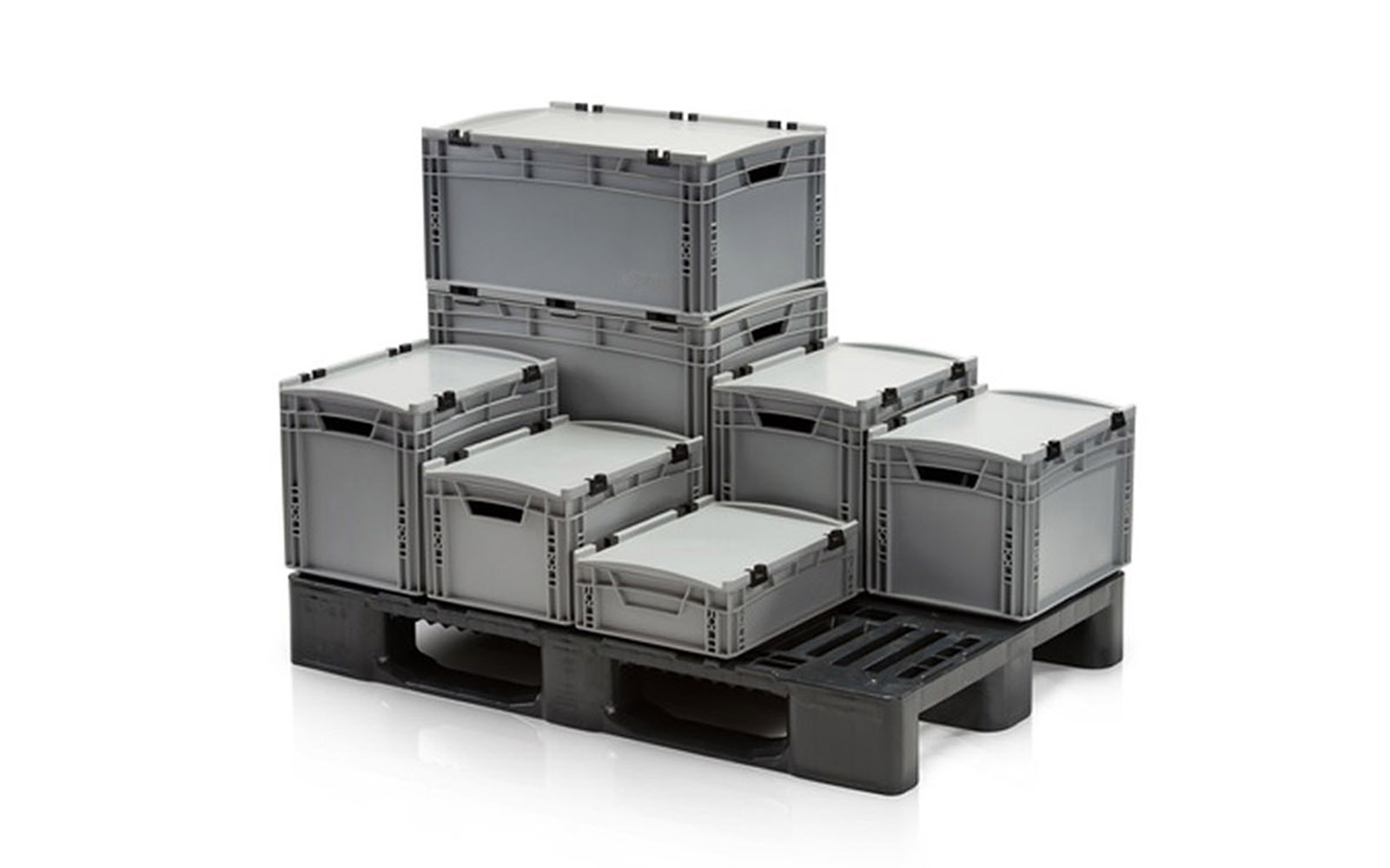 Euro boxes with hinge lid