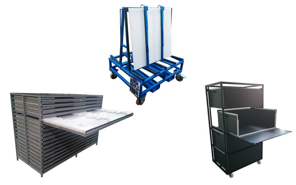 Customer metal trolleys