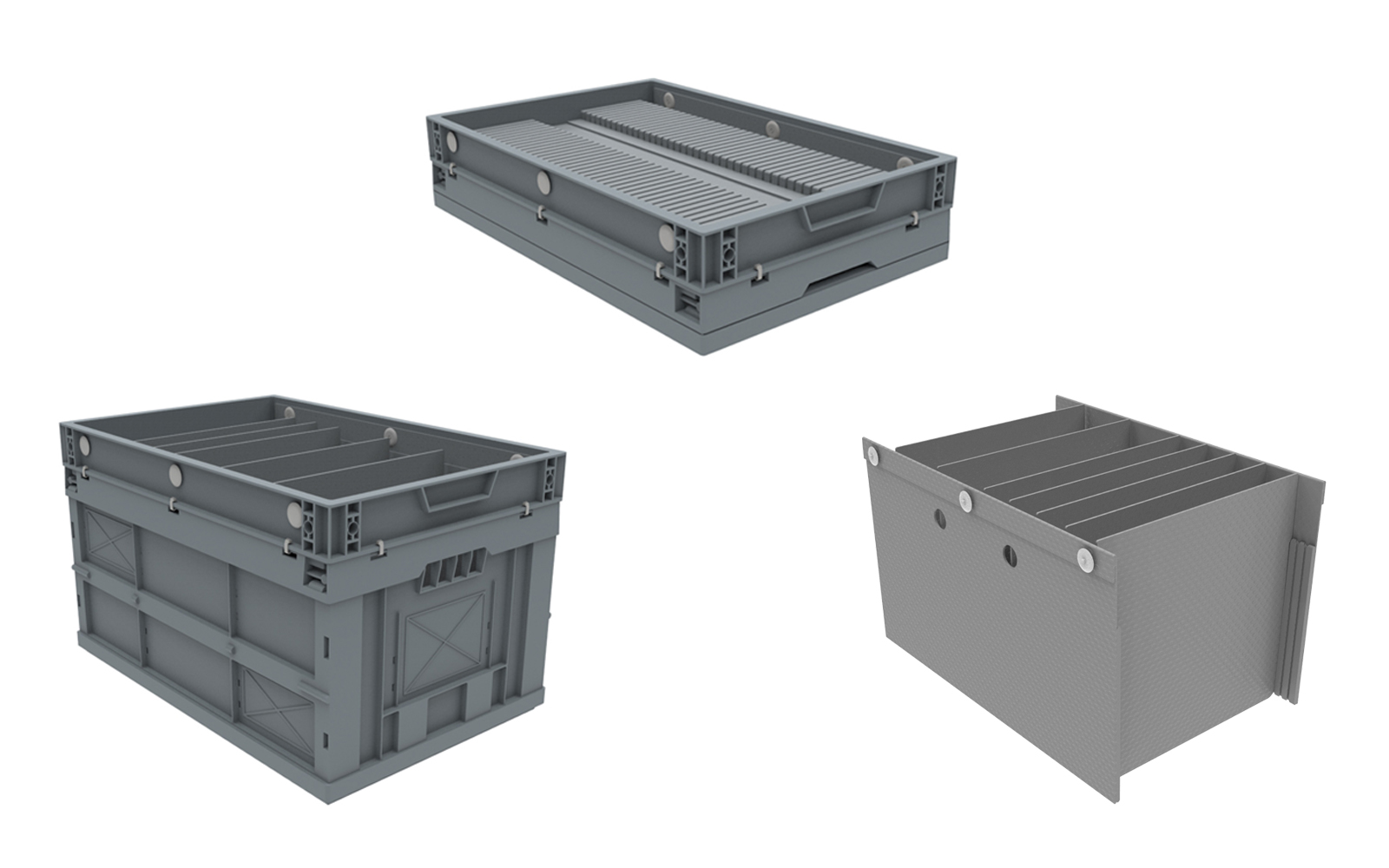 Containers with insertable partitions