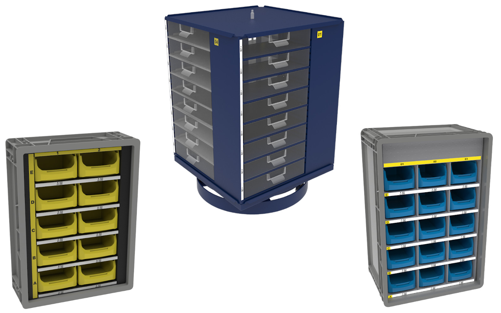 SLM organizers with coordinates navigation