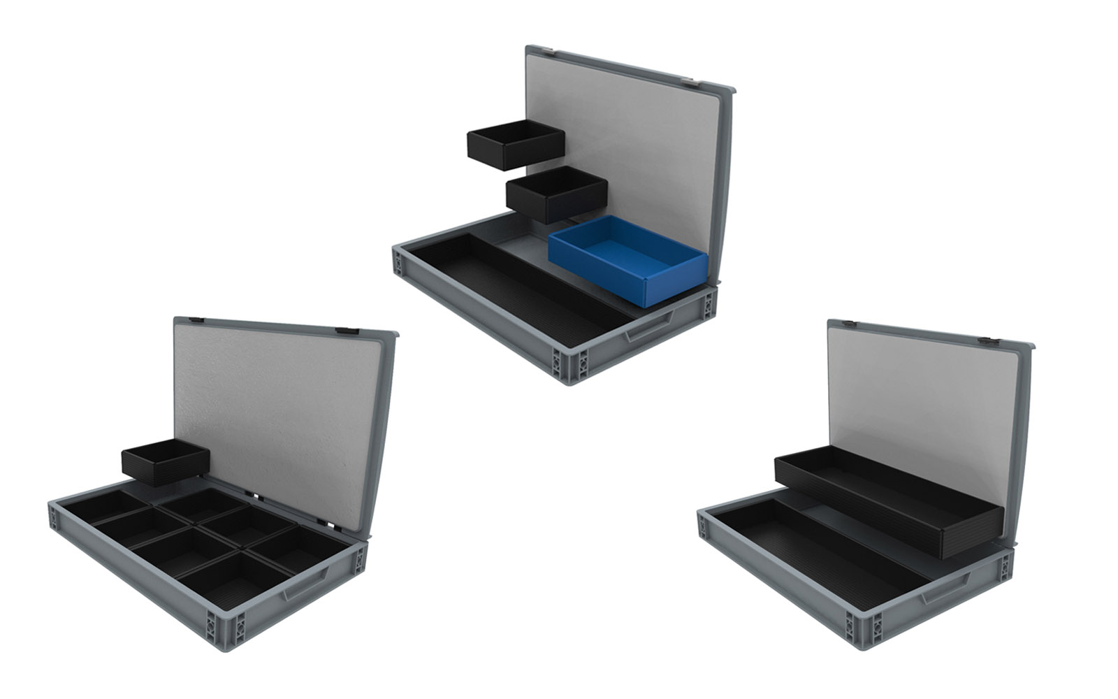 Euro boxes with insertable bins